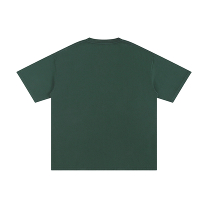 Unisex Pure Cotton T-Shirt in forest green, alternate angle