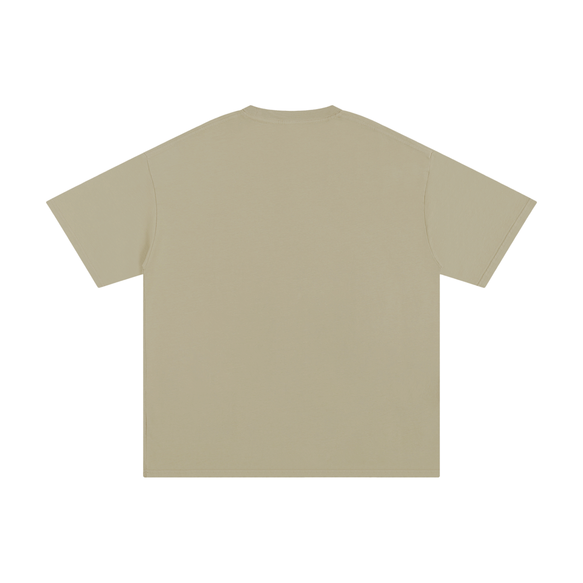 Unisex Pure Cotton T-Shirt in gray apricot, alternate angle