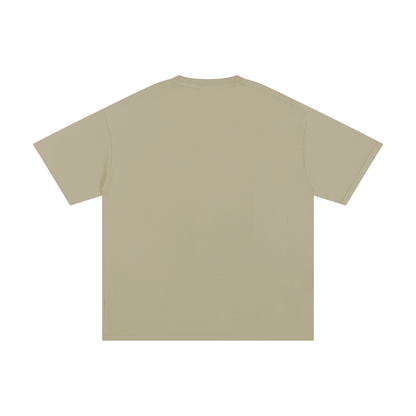 Unisex Pure Cotton T-Shirt in gray apricot, alternate angle