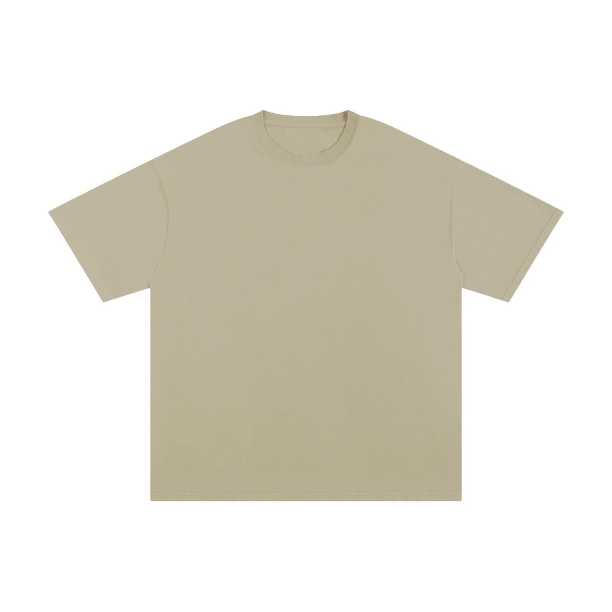 Unisex Pure Cotton T-Shirt in gray apricot