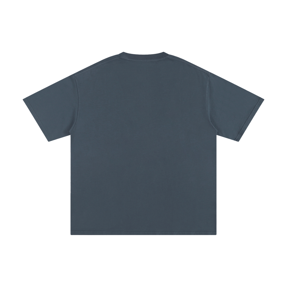 Unisex Pure Cotton T-Shirt in gray blue, alternate angle