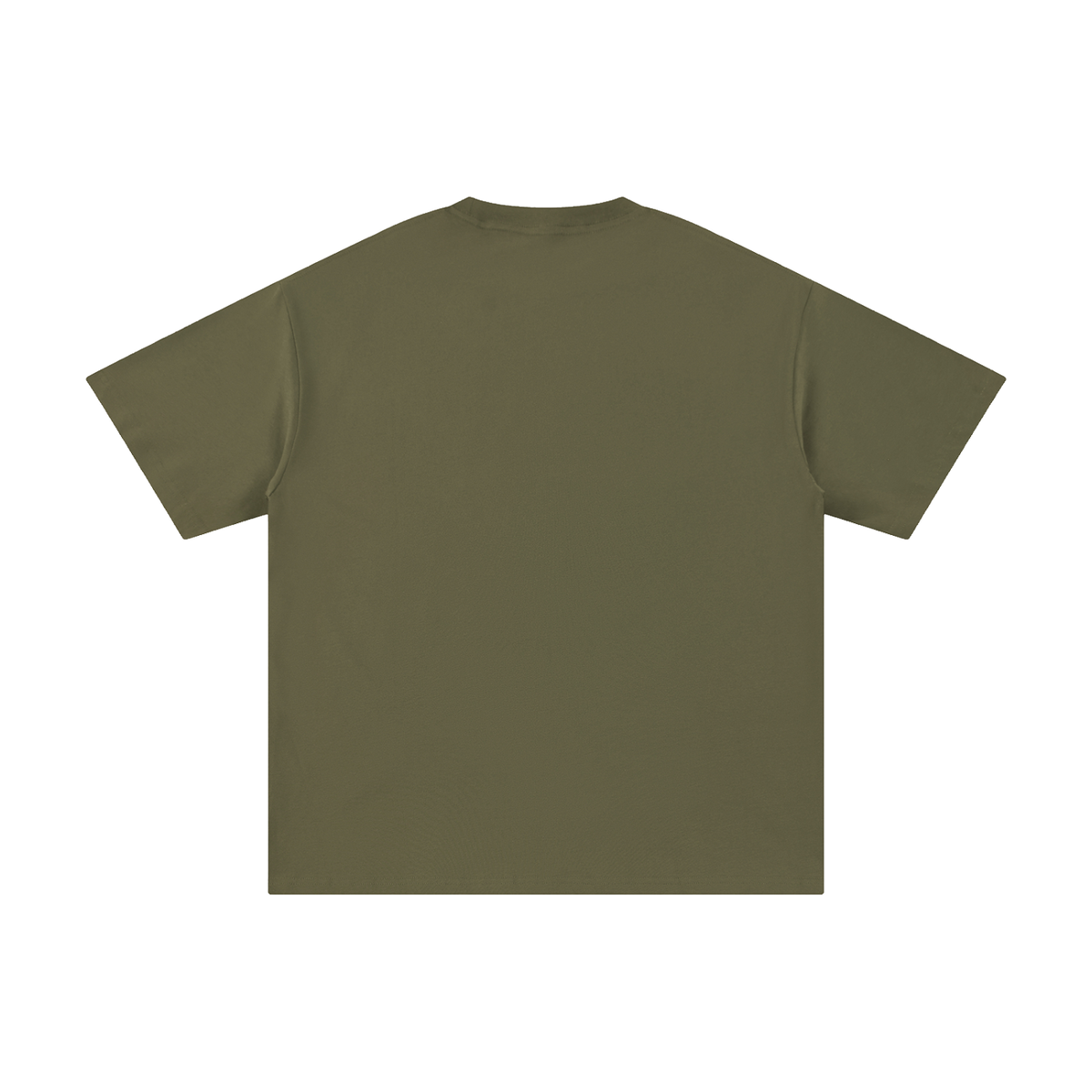 Unisex Pure Cotton T-Shirt in gray green, alternate angle