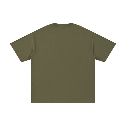 Unisex Pure Cotton T-Shirt in gray green, alternate angle