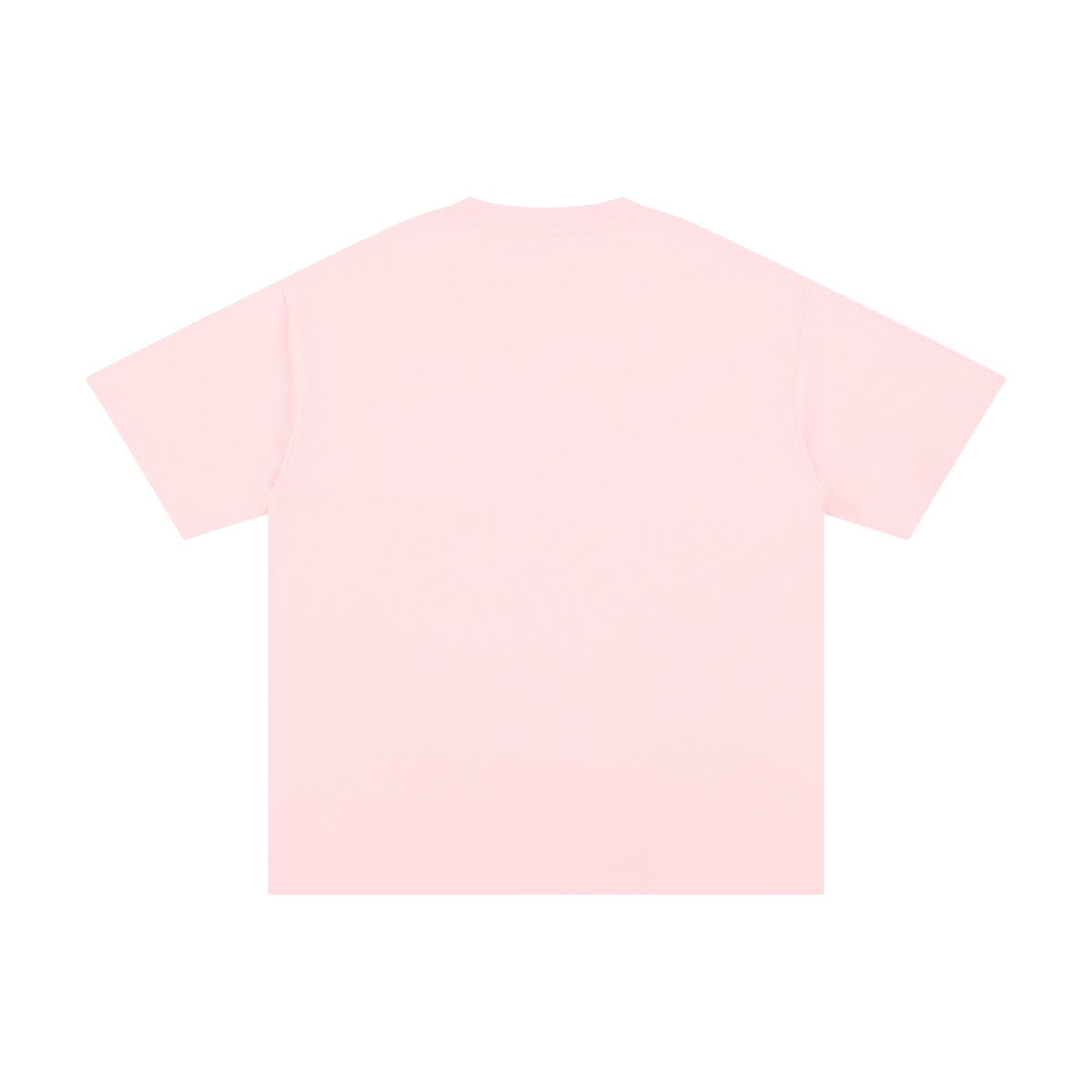 Unisex Pure Cotton T-Shirt in light pink, alternate angle