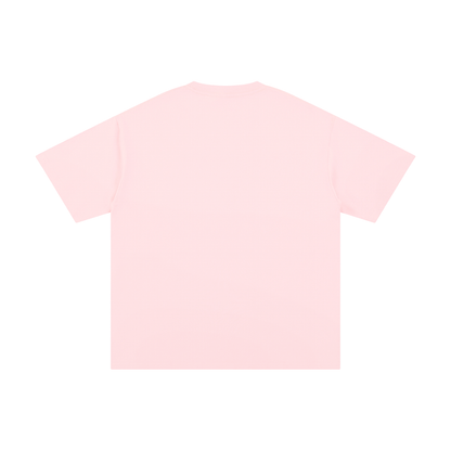 Unisex Pure Cotton T-Shirt in light pink, alternate angle
