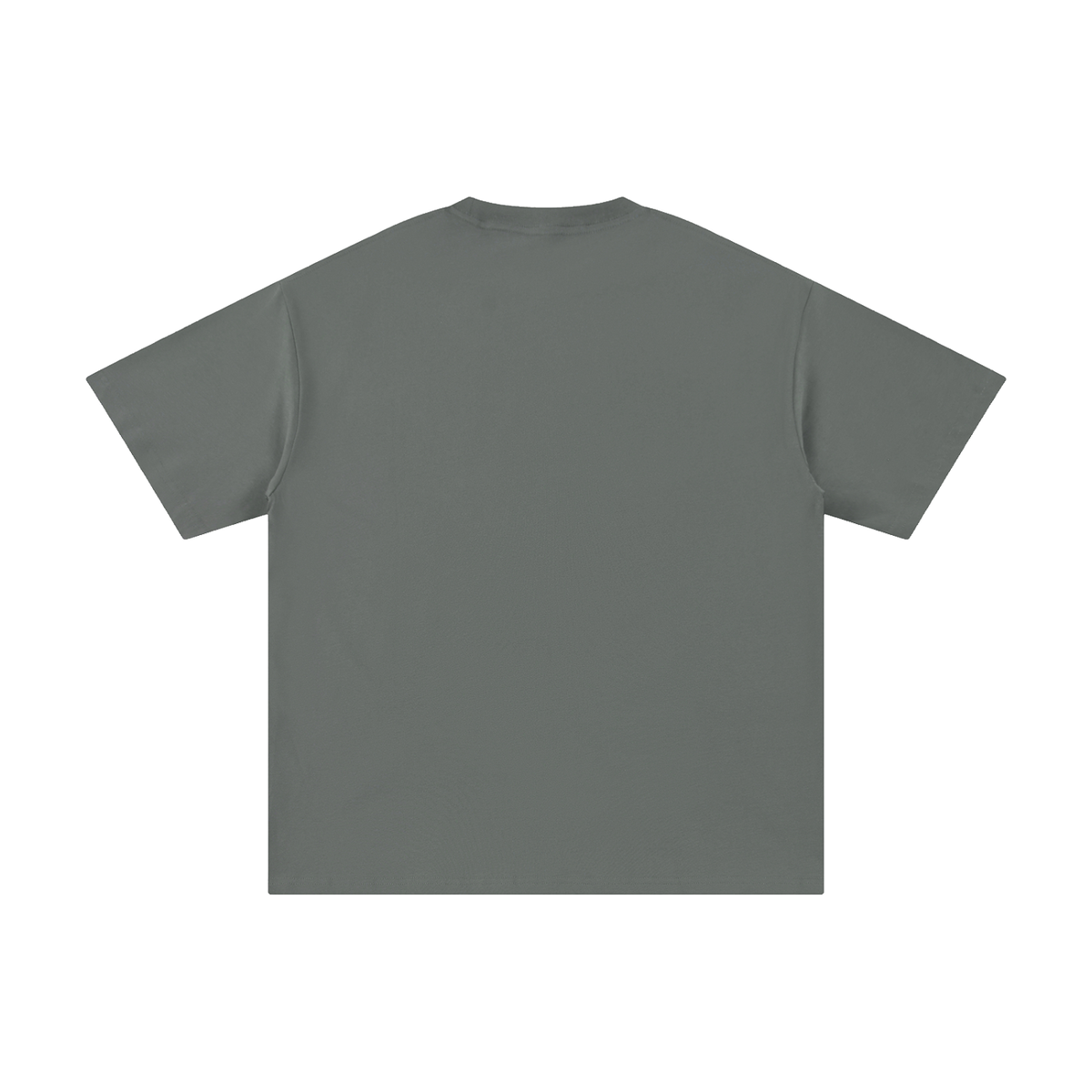 Unisex Pure Cotton T-Shirt in medium gray, alternate angle