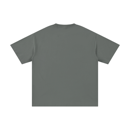 Unisex Pure Cotton T-Shirt in medium gray, alternate angle