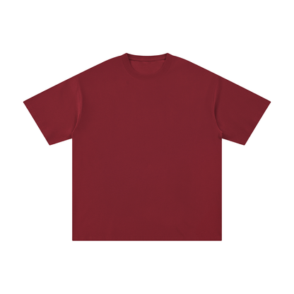 Unisex Pure Cotton T-Shirt in wine red