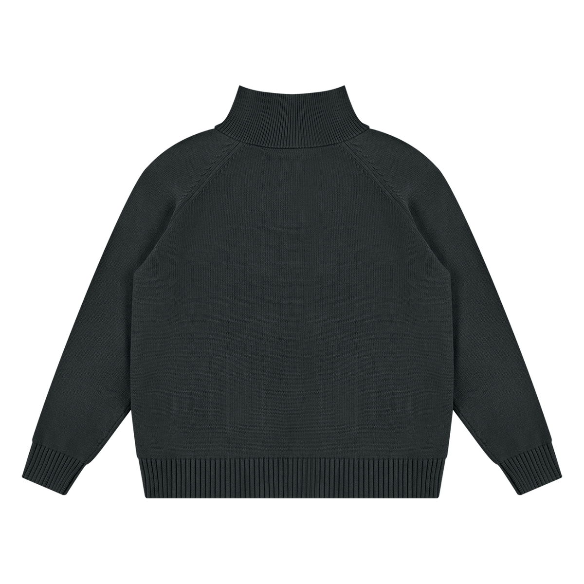 Unisex Quarter-Zip Pullover Sweatshirt in dark gray, alternate angle
