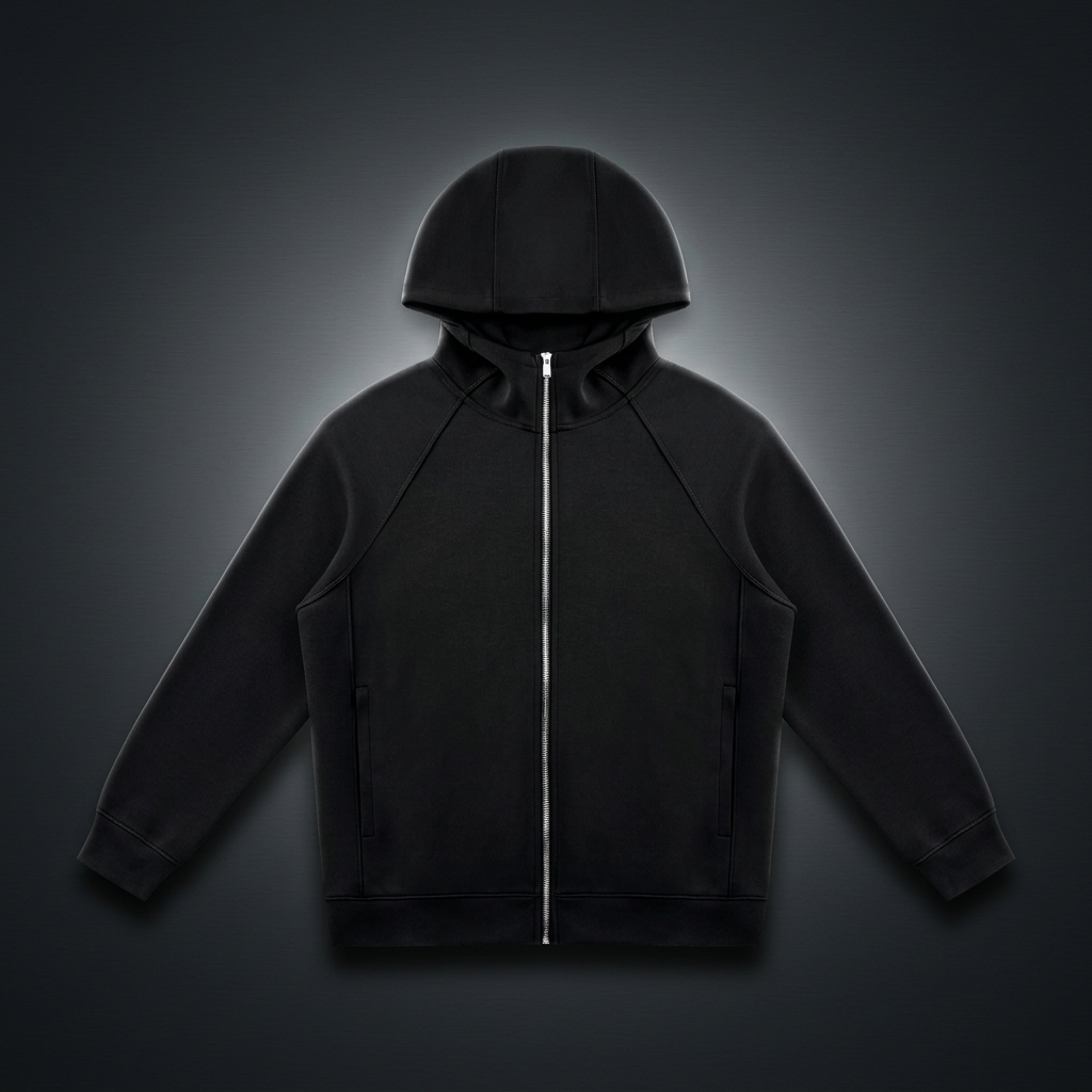 Unisex Raglan Full Zip Hoodie, view 1