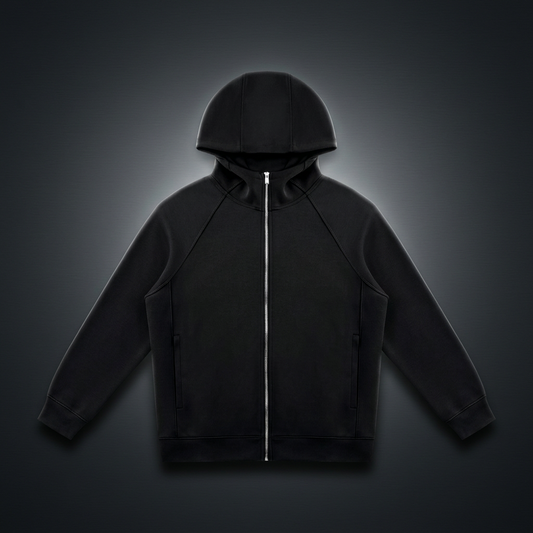 Unisex Raglan Full Zip Hoodie, view 1