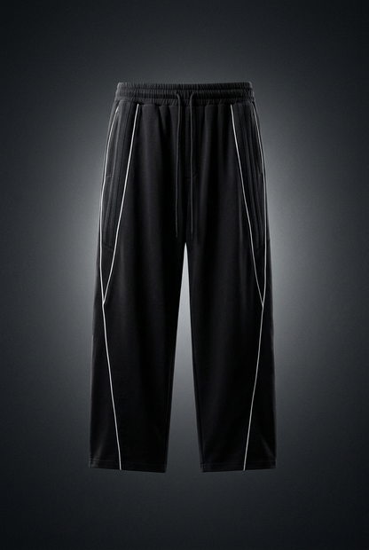Unisex Reflection Striped Straight-Leg Sweatpants