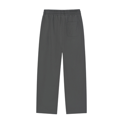 Unisex Reflection Striped Straight-Leg Sweatpants in dark gray, alternate angle
