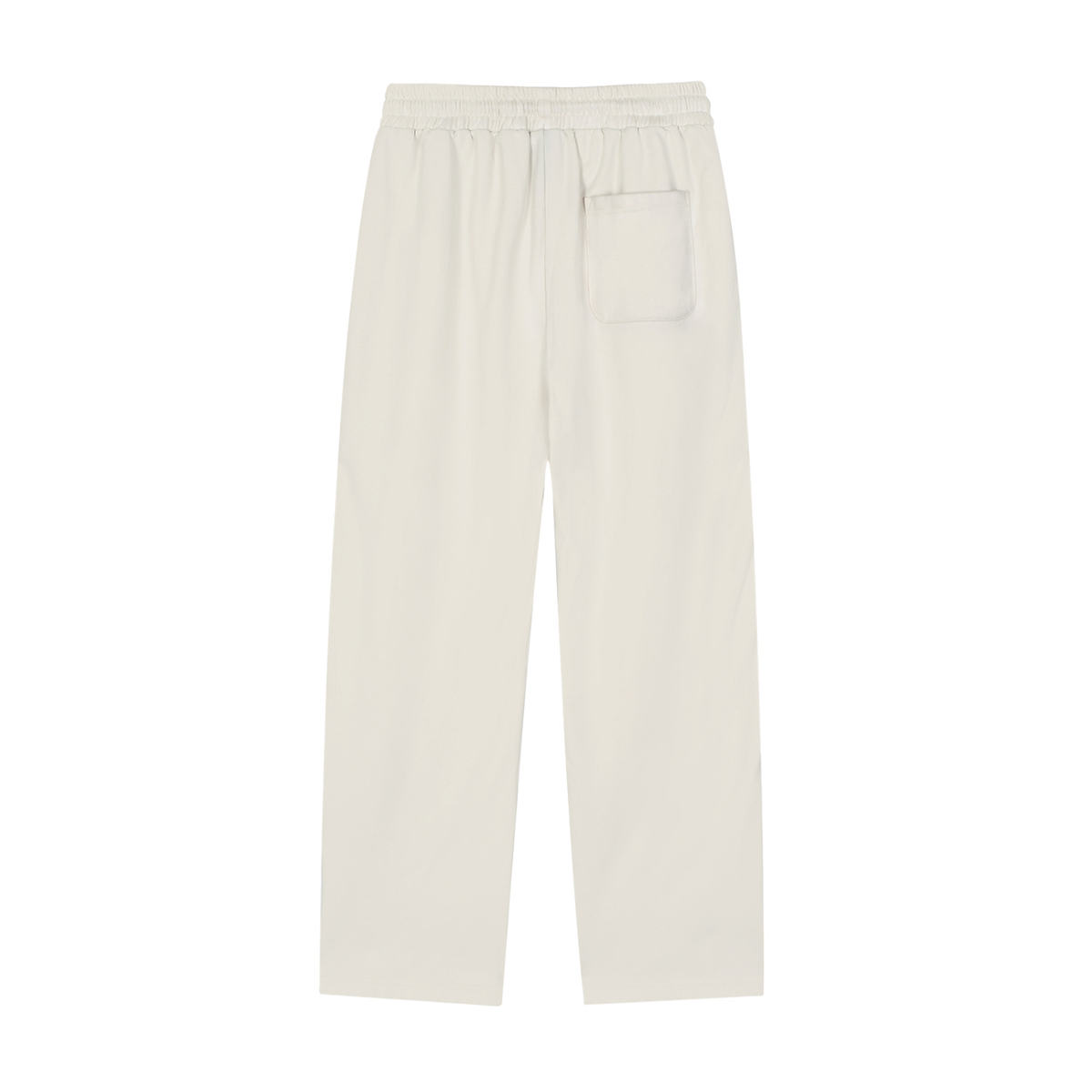 Unisex Reflection Striped Straight-Leg Sweatpants in grayish white, alternate angle