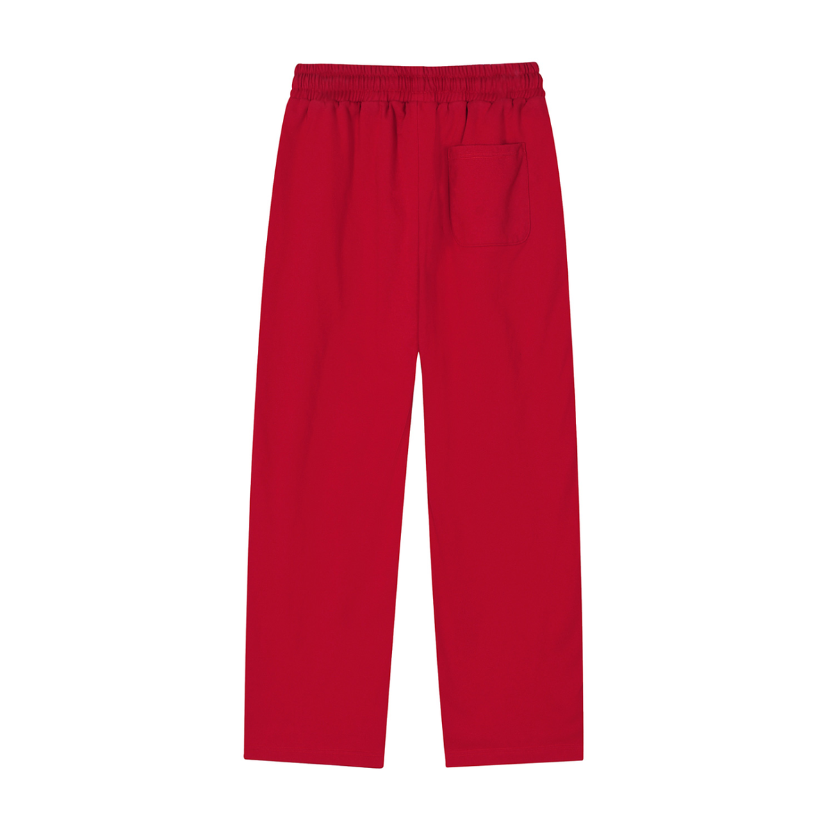 Unisex Reflection Striped Straight-Leg Sweatpants in red, alternate angle