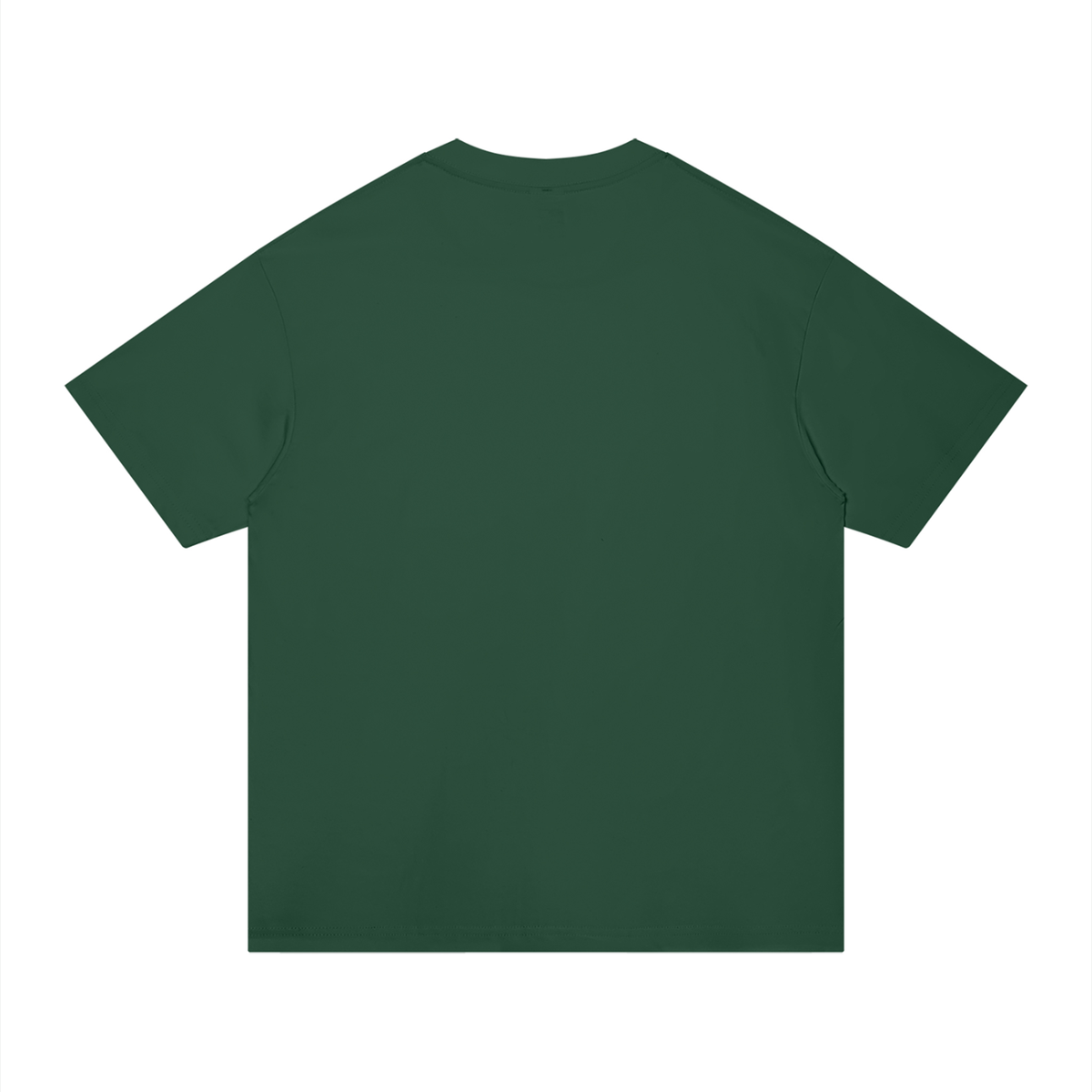 Unisex Regular Fit Cotton T-Shirt in blackish green, alternate angle