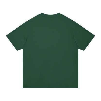 Unisex Regular Fit Cotton T-Shirt in blackish green, alternate angle