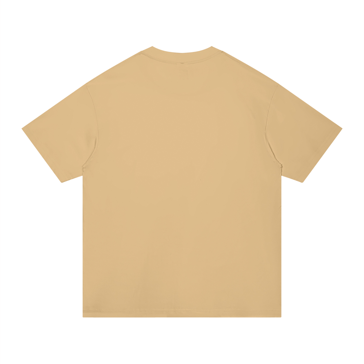 Unisex Regular Fit Cotton T-Shirt in khaki, alternate angle