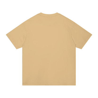 Unisex Regular Fit Cotton T-Shirt in khaki, alternate angle