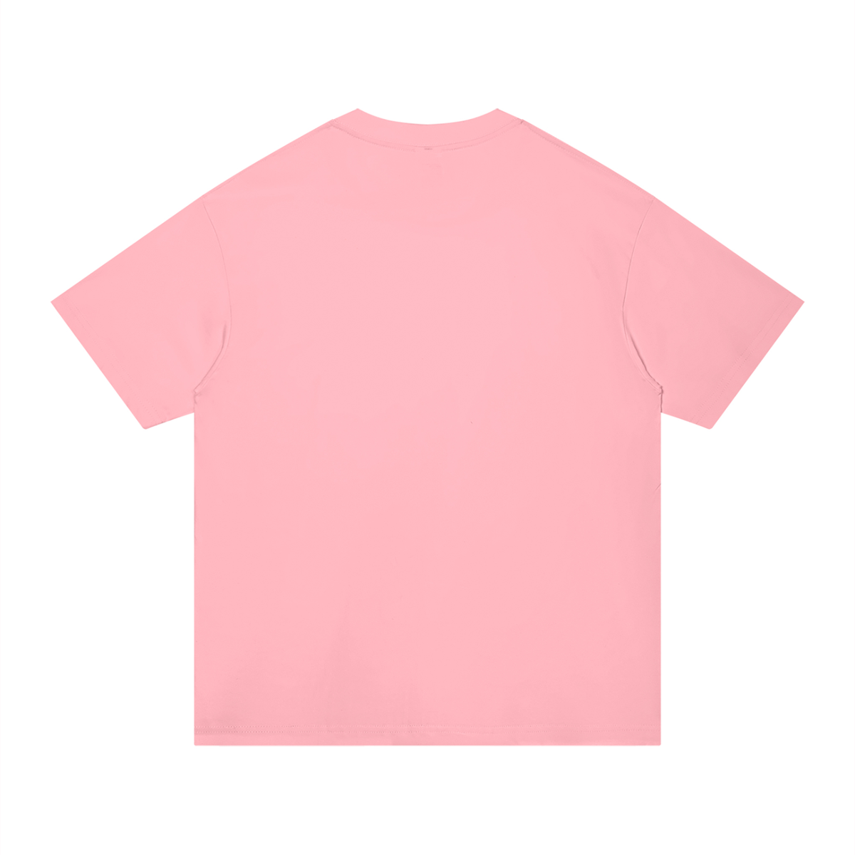 Unisex Regular Fit Cotton T-Shirt in pink, alternate angle