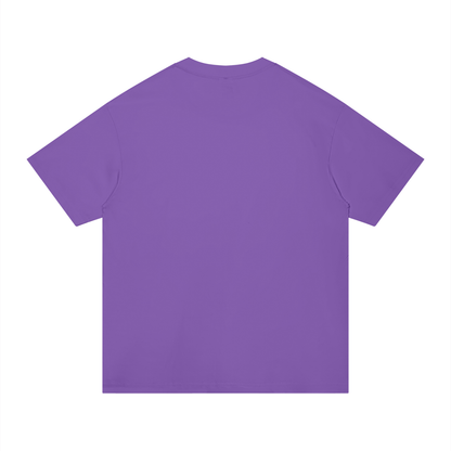 Unisex Regular Fit Cotton T-Shirt in purple, alternate angle