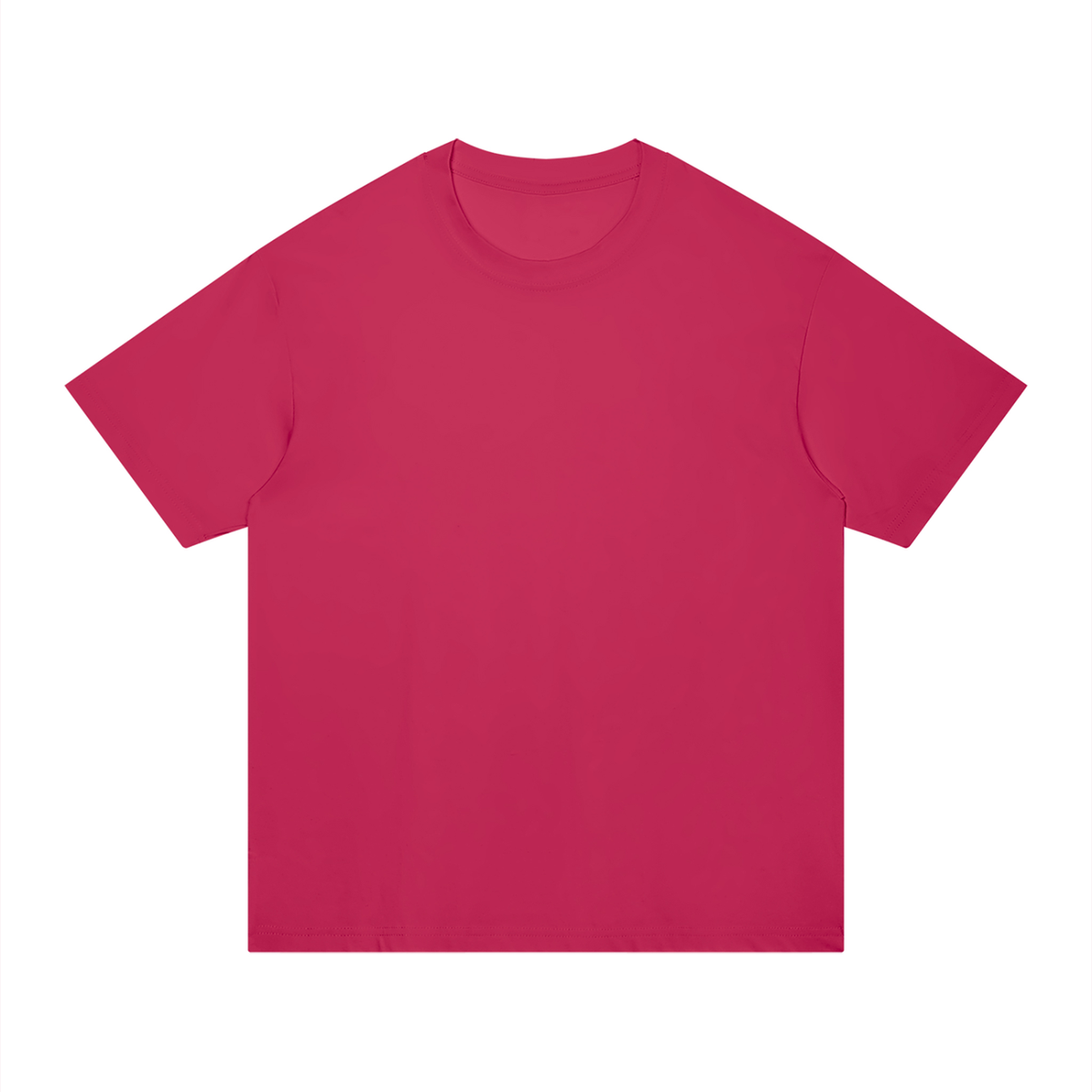 Unisex Regular Fit Cotton T-Shirt in rose red