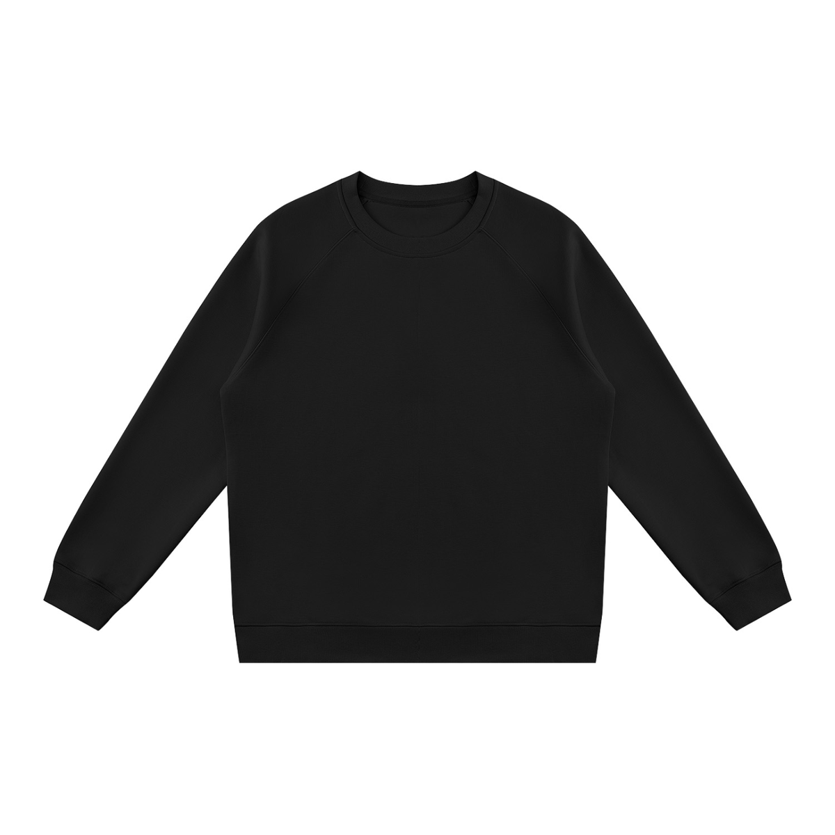 Unisex Regular Fit Crewneck Sweatshirt in black