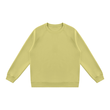 Unisex Regular Fit Crewneck Sweatshirt in lime yellow