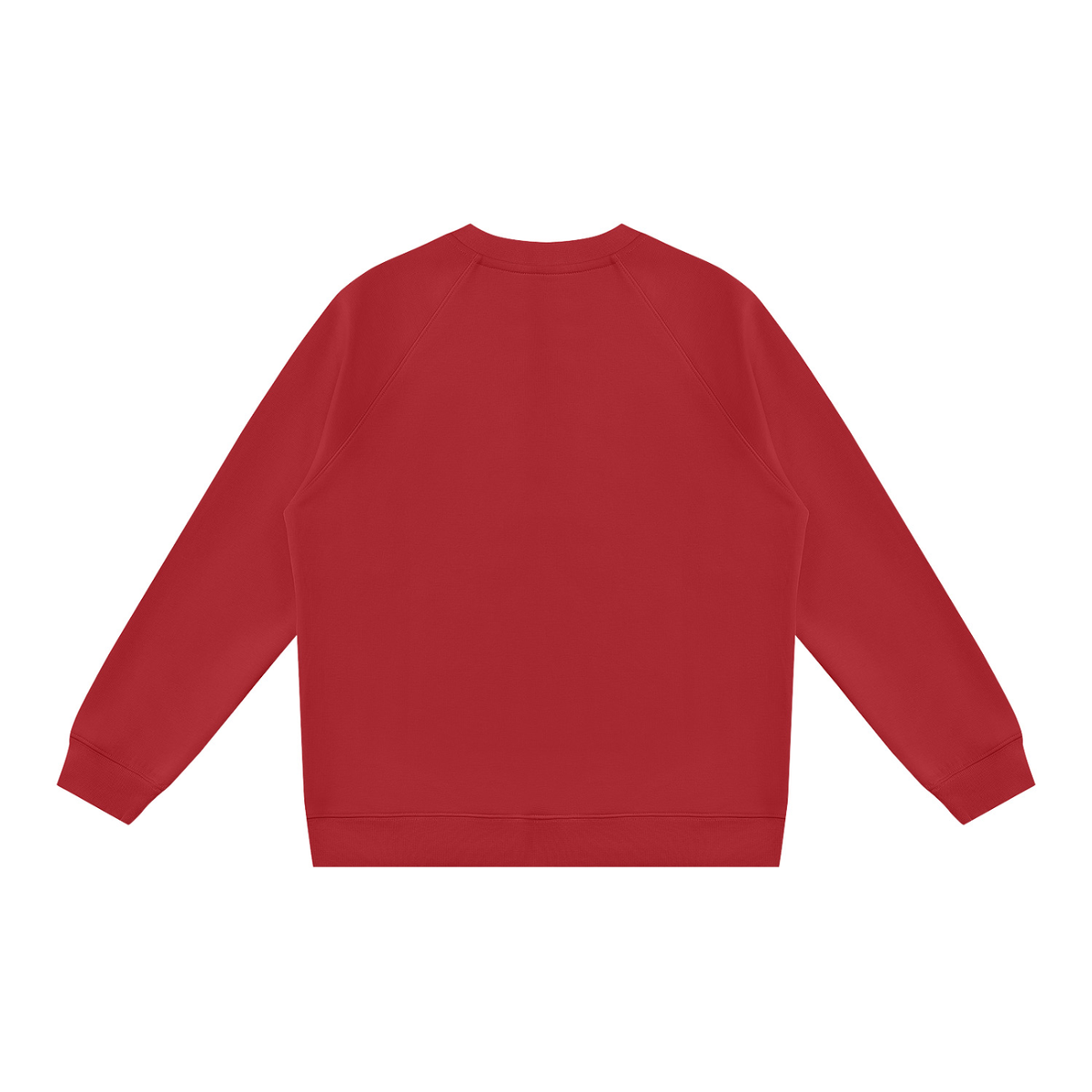 Unisex Regular Fit Crewneck Sweatshirt in red, alternate angle