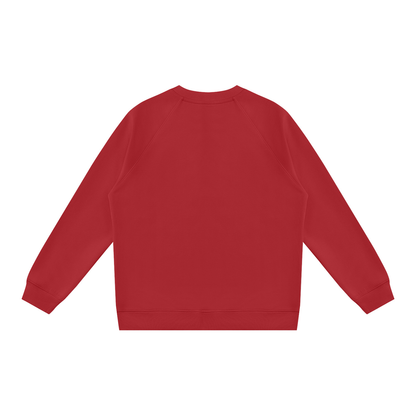 Unisex Regular Fit Crewneck Sweatshirt in red, alternate angle