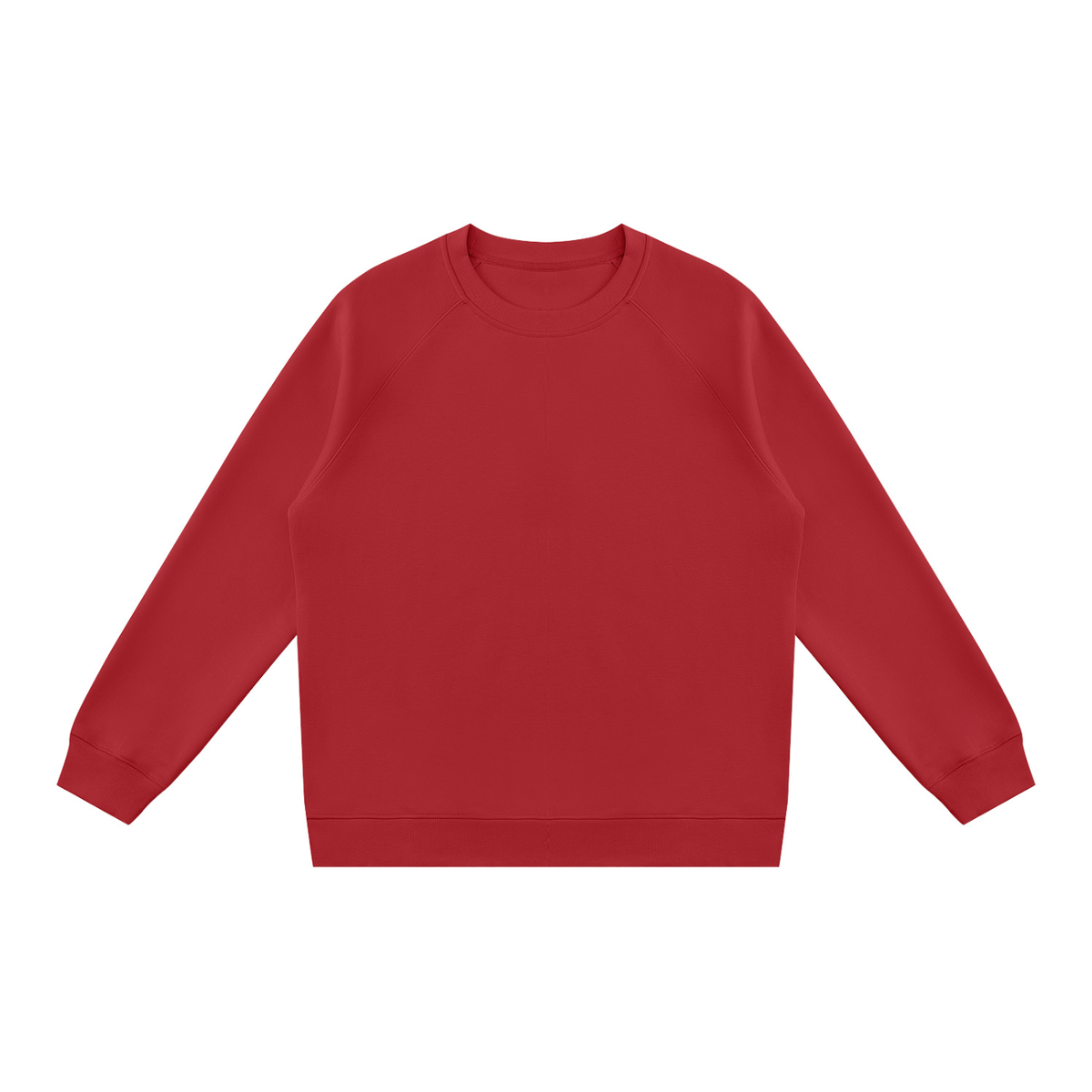 Unisex Regular Fit Crewneck Sweatshirt in red
