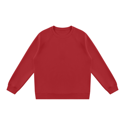 Unisex Regular Fit Crewneck Sweatshirt in red