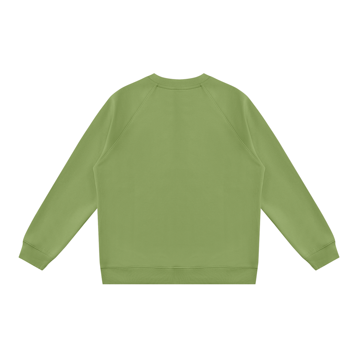 Unisex Regular Fit Crewneck Sweatshirt in sage green, alternate angle