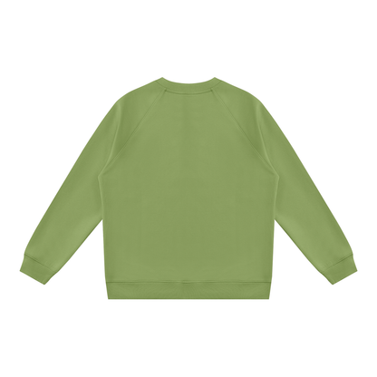 Unisex Regular Fit Crewneck Sweatshirt in sage green, alternate angle