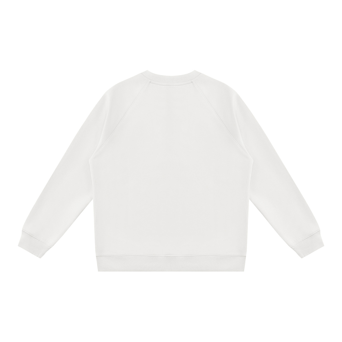 Unisex Regular Fit Crewneck Sweatshirt in white, alternate angle