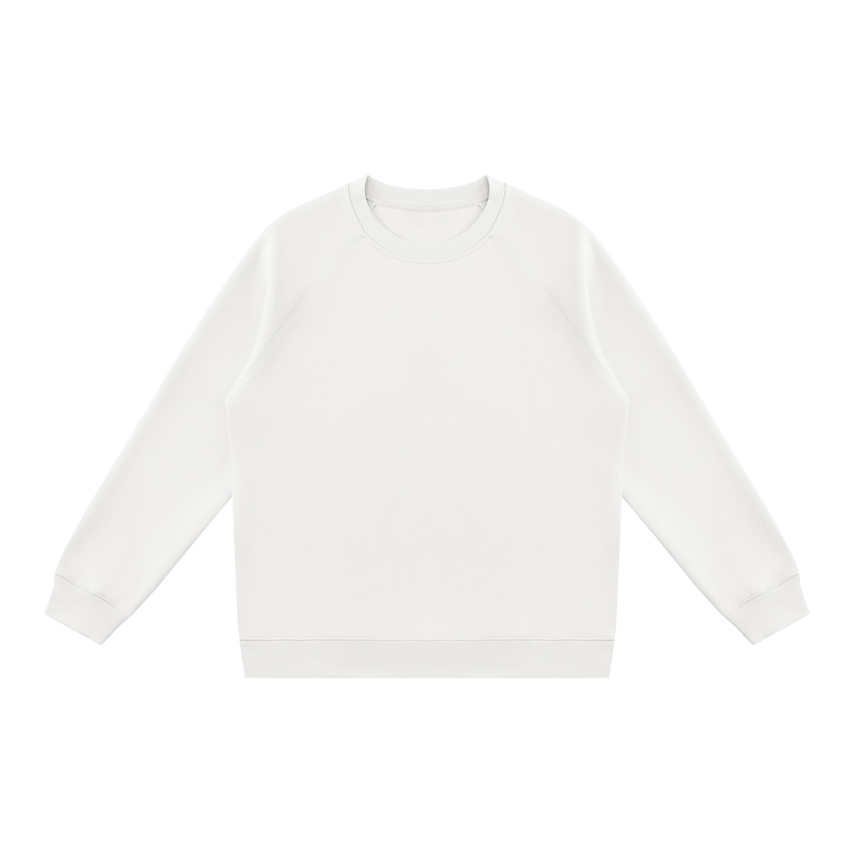 Unisex Regular Fit Crewneck Sweatshirt in white