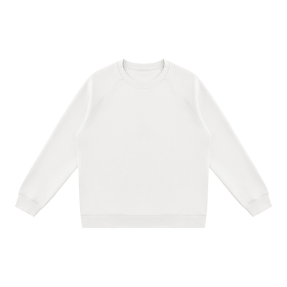 Unisex Regular Fit Crewneck Sweatshirt in white