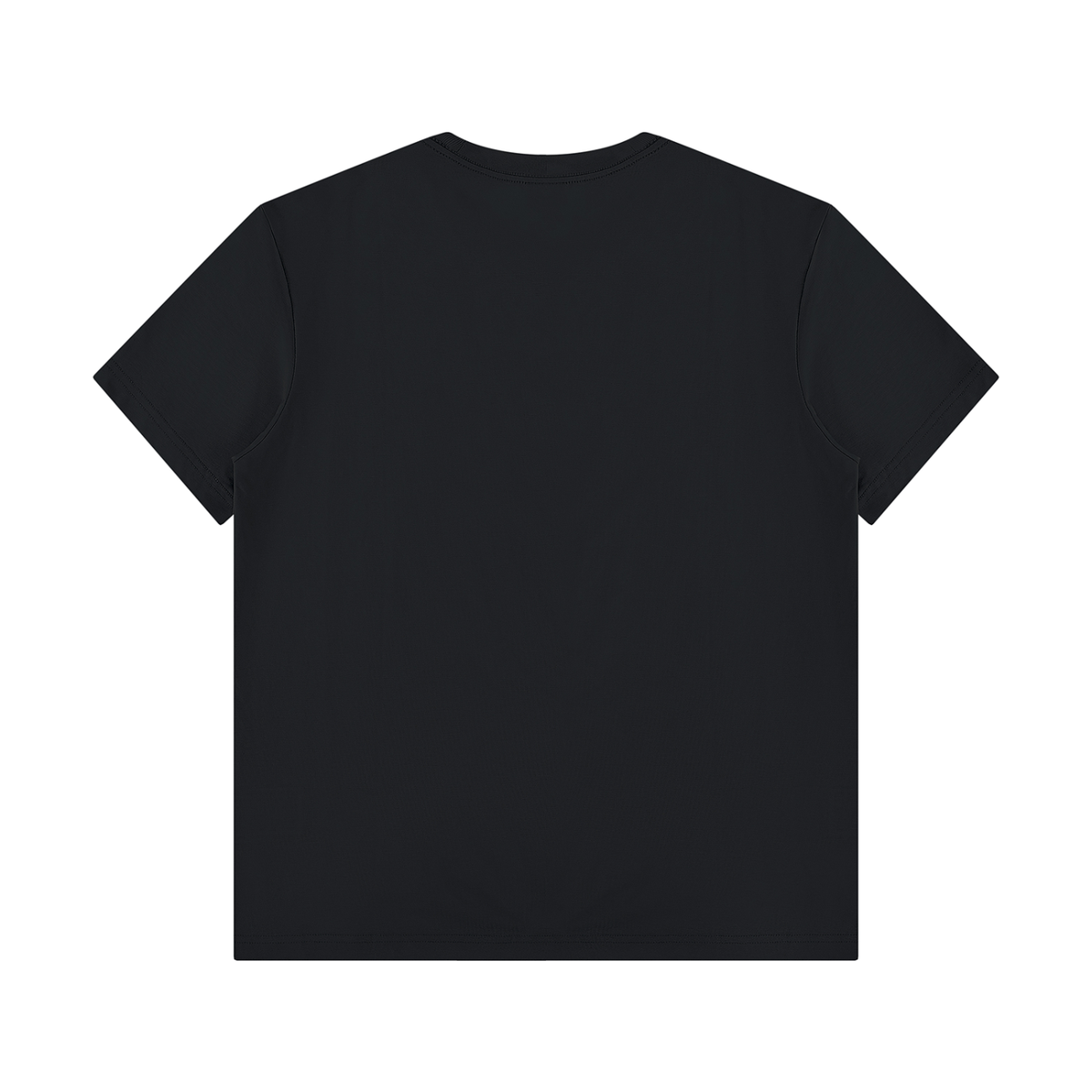 Unisex Regular Fit Crewneck T-Shirt in black, alternate angle