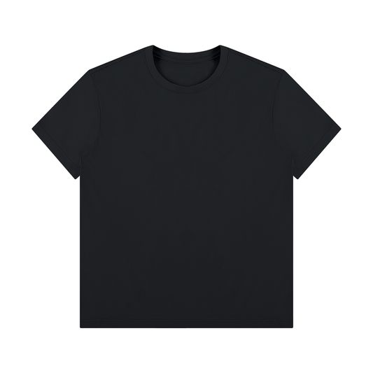 Unisex Regular Fit Crewneck T-Shirt in black