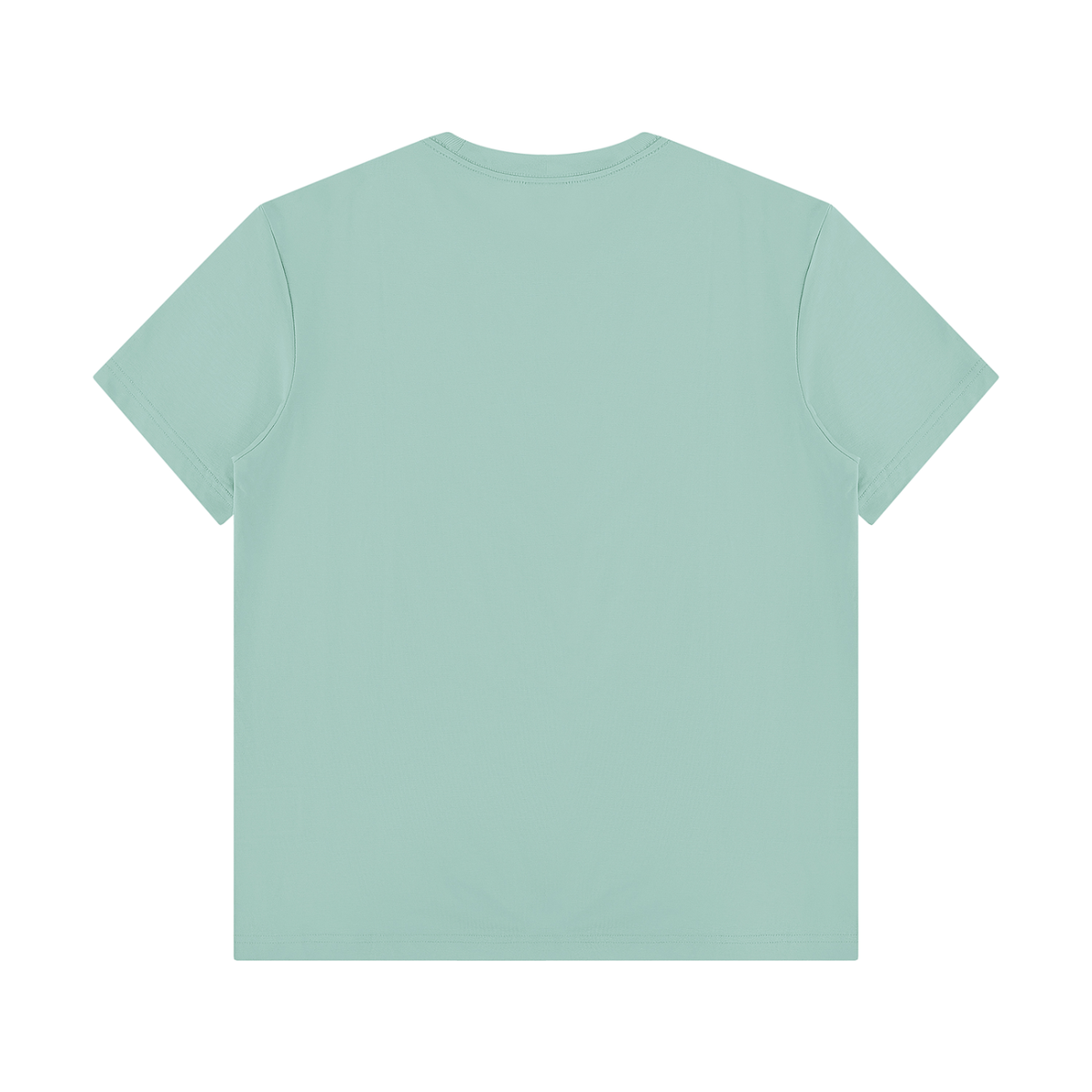 Unisex Regular Fit Crewneck T-Shirt in mint green, alternate angle
