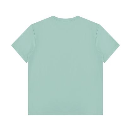 Unisex Regular Fit Crewneck T-Shirt in mint green, alternate angle