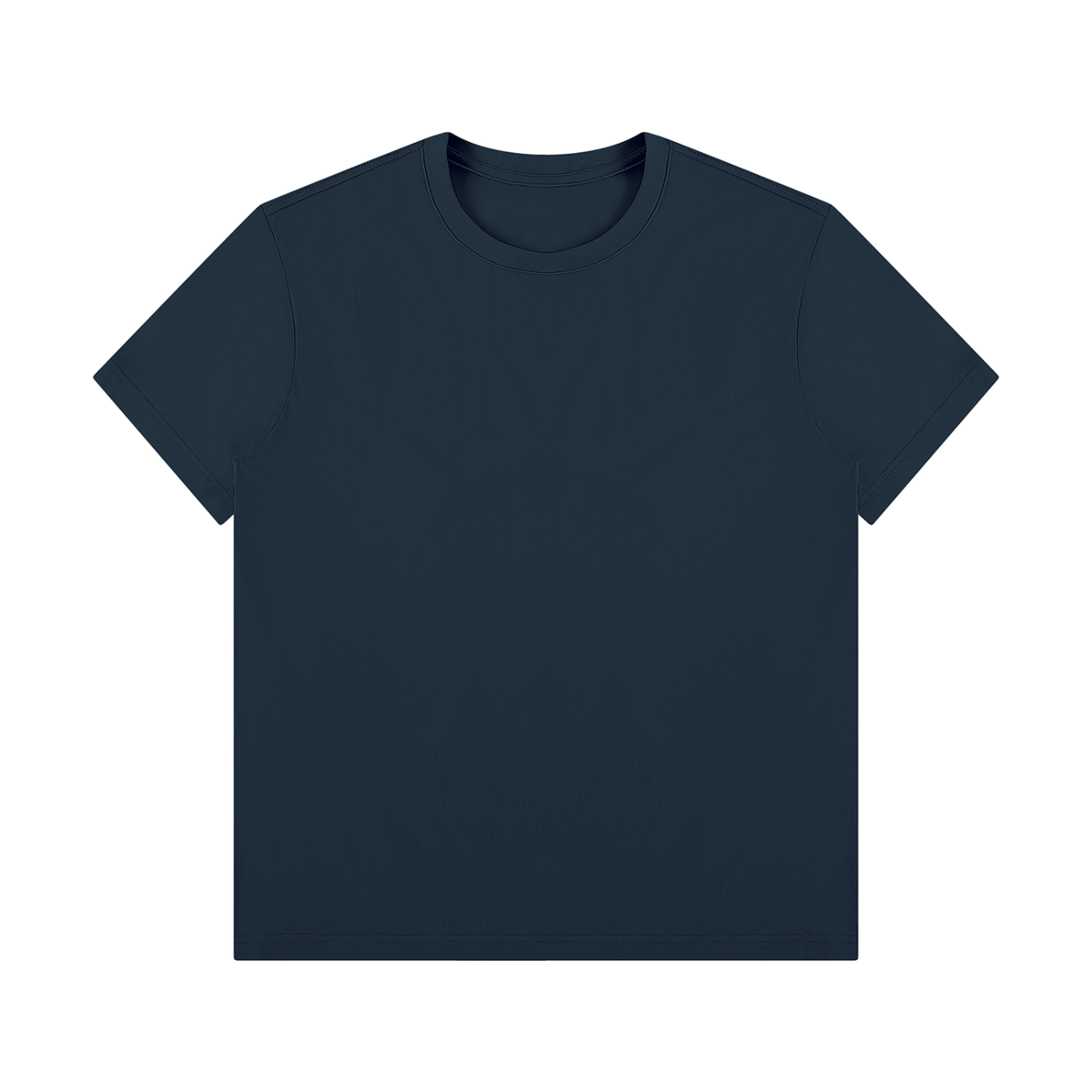 Unisex Regular Fit Crewneck T-Shirt in navy blue