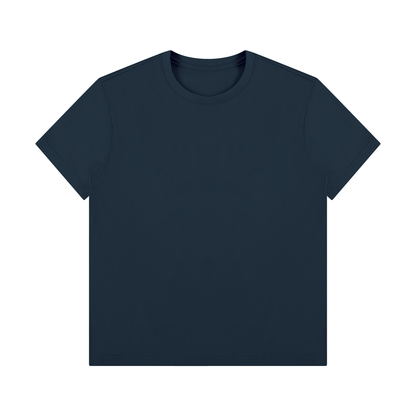 Unisex Regular Fit Crewneck T-Shirt in navy blue