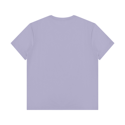 Unisex Regular Fit Crewneck T-Shirt in purple, alternate angle