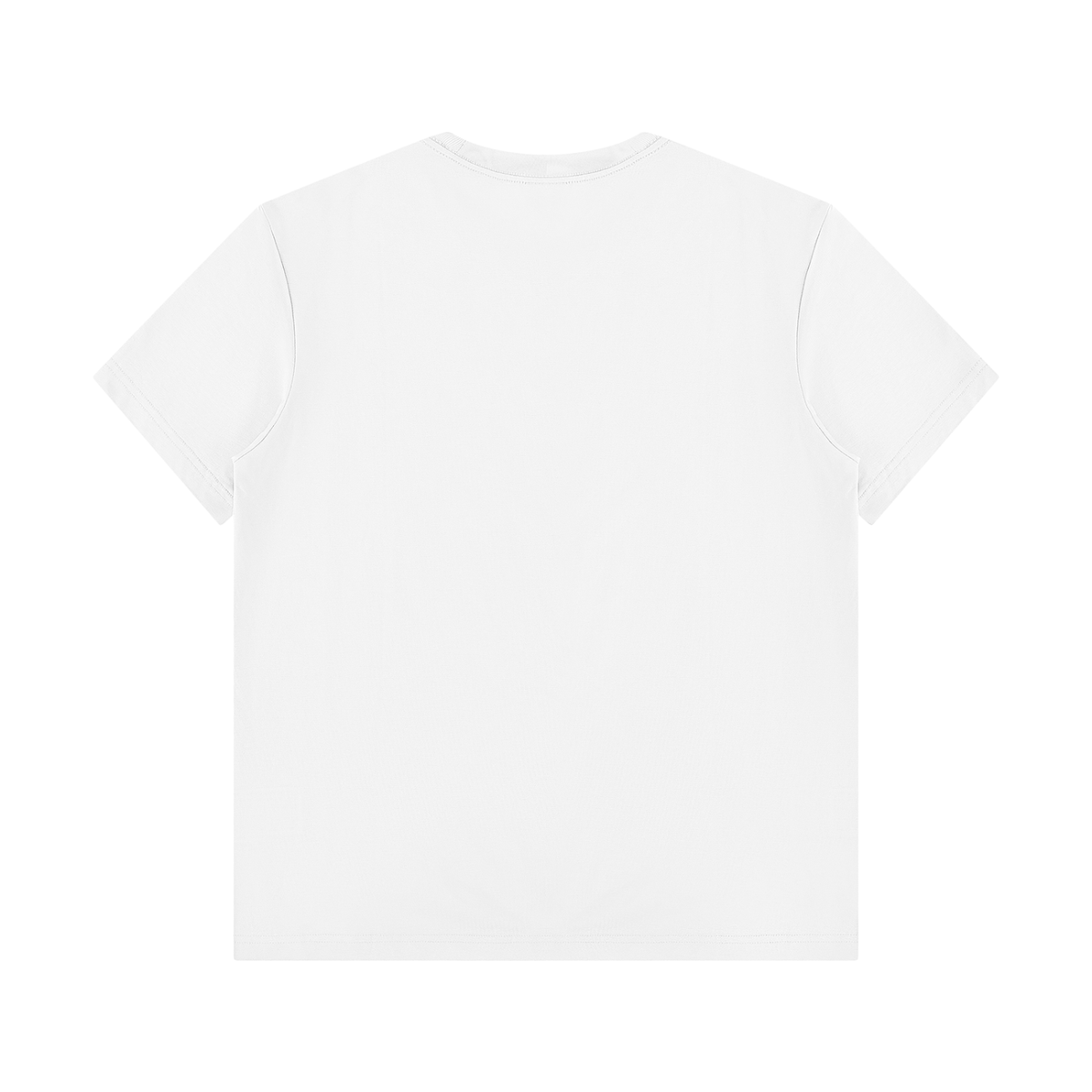 Unisex Regular Fit Crewneck T-Shirt in white, alternate angle