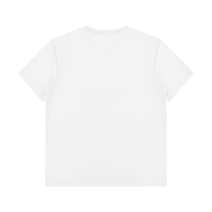 Unisex Regular Fit Crewneck T-Shirt in white, alternate angle