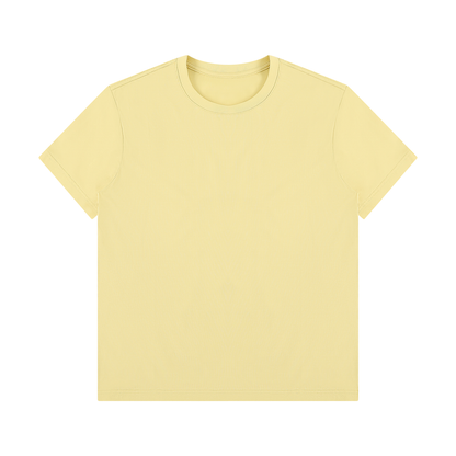 Unisex Regular Fit Crewneck T-Shirt in yellow