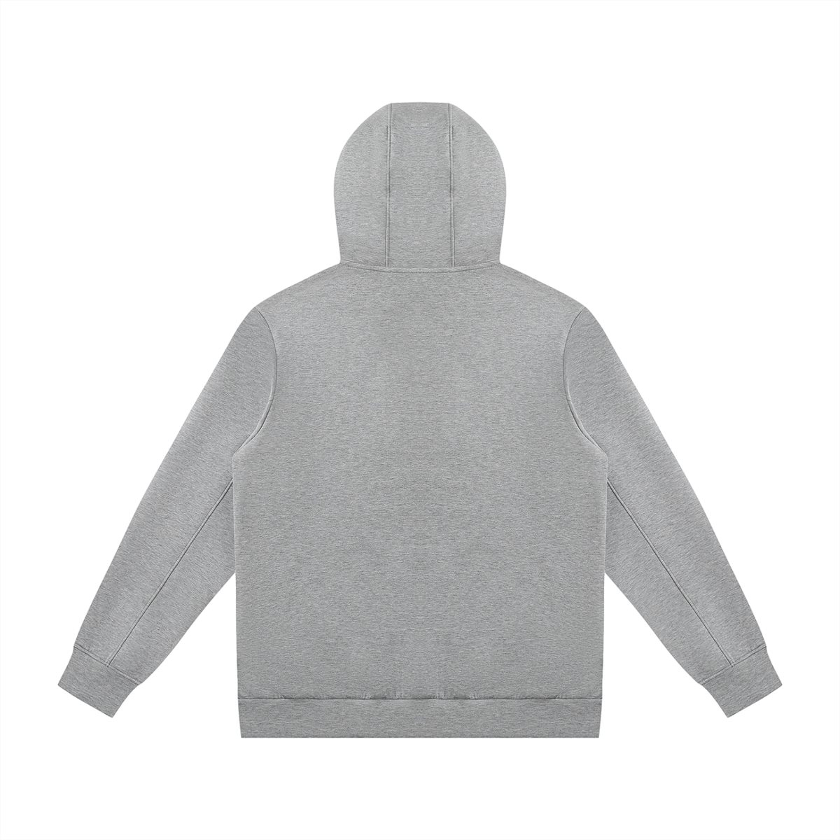 Unisex Regular Fit Full Zip Hoodie in flower gray, alternate angle