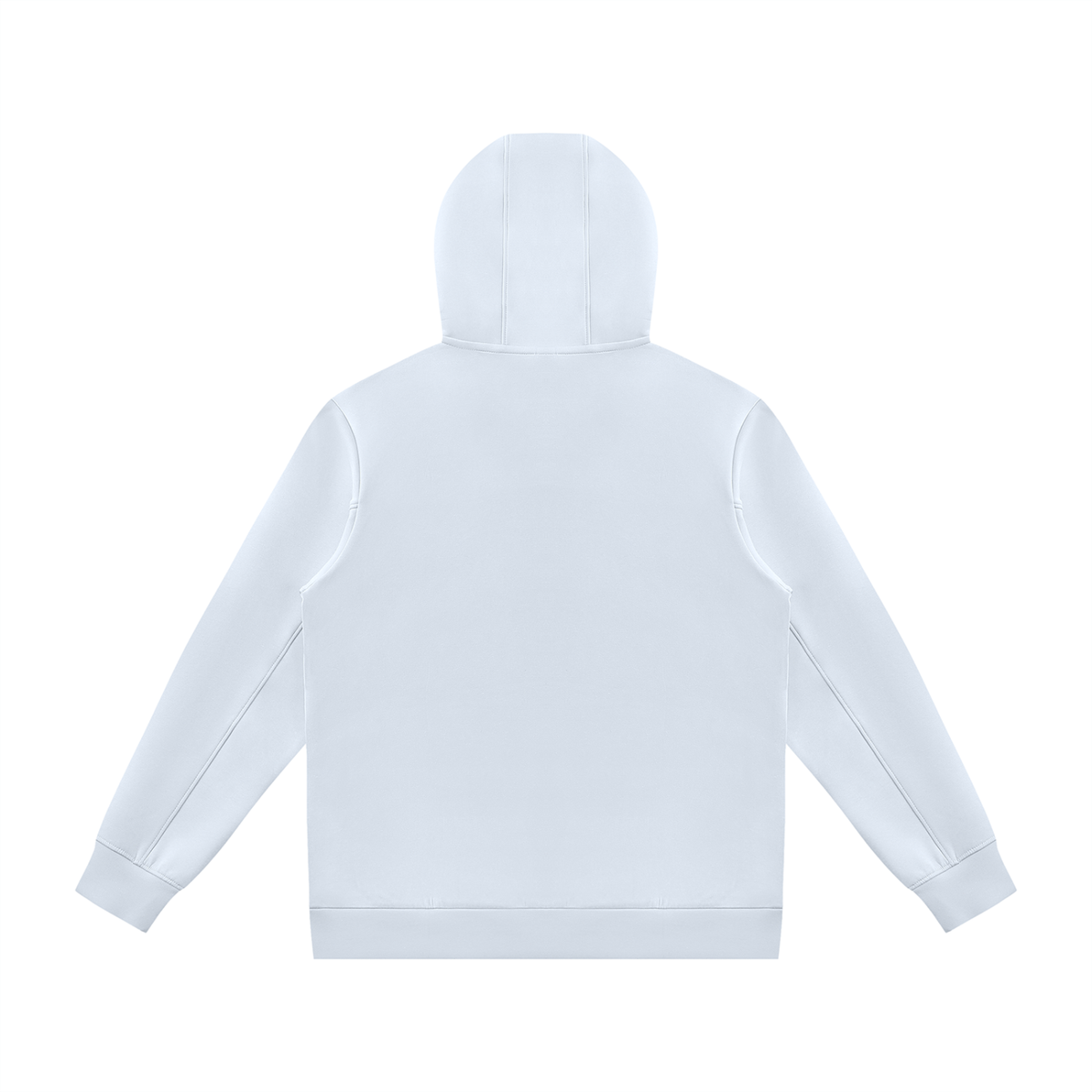 Unisex Regular Fit Full Zip Hoodie in light blue, alternate angle