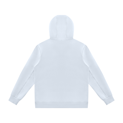 Unisex Regular Fit Full Zip Hoodie in light blue, alternate angle